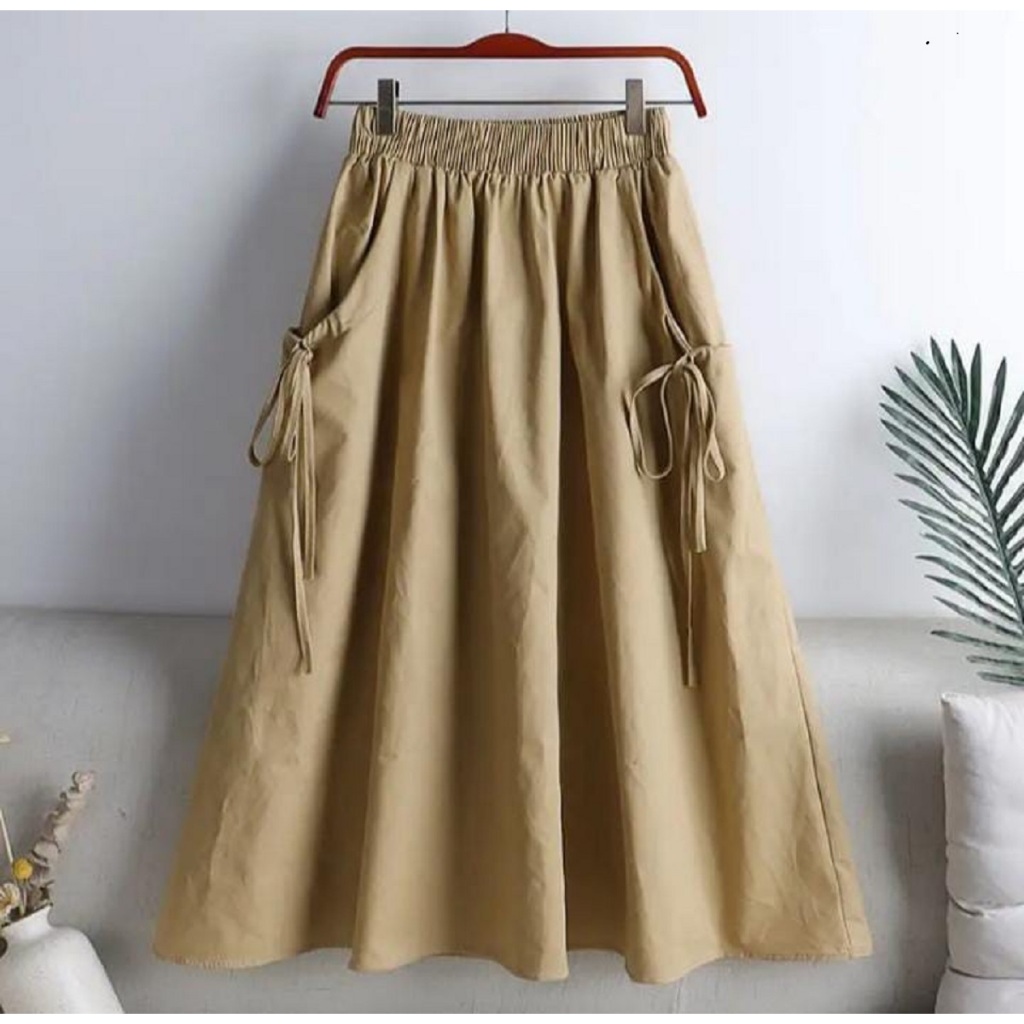 Zenta Rok Wanita Dewasa Muslim Mewah Elegan Simple Model Terbaru 2025 Outfit Lebaran Casual Remaja K