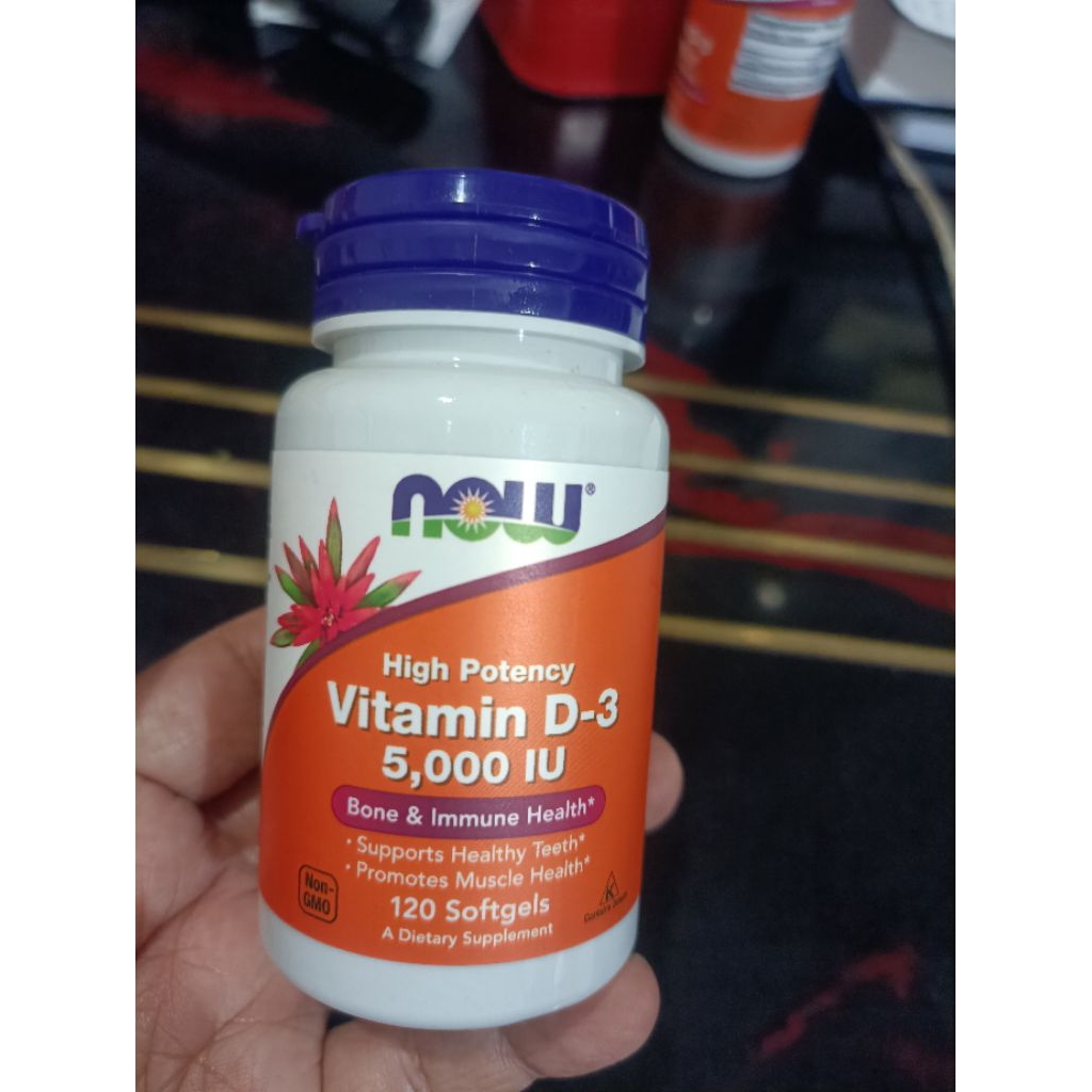 NOW VIT D3 5000 IU 120 SOFTGEL