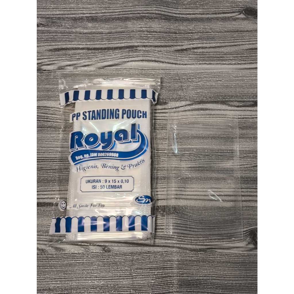 Standing Pouch Double Seal / Plastik kemasan snack / Plastik Klip Berdiri 9x15 Isi 50pcs