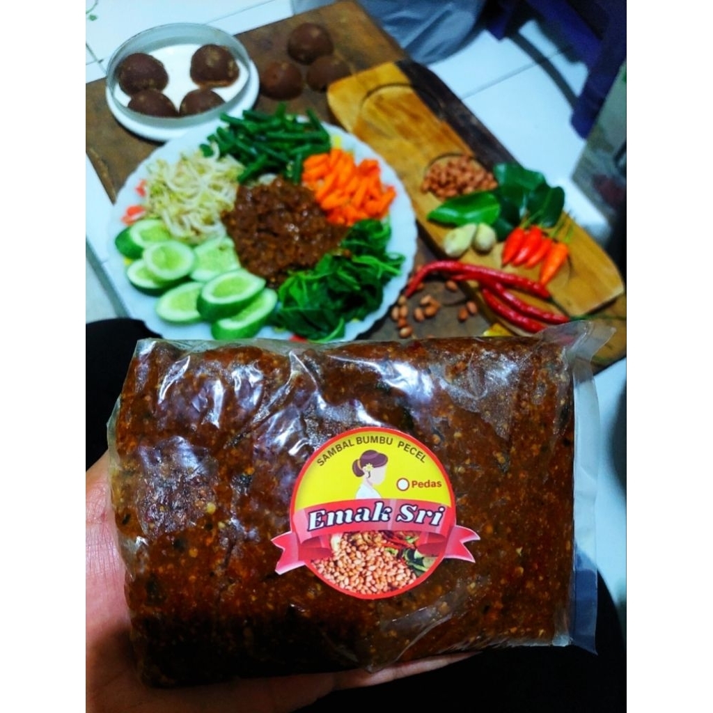 

Sambel Pecel asli Emak Sri 300g/gram (tanpa campuran)