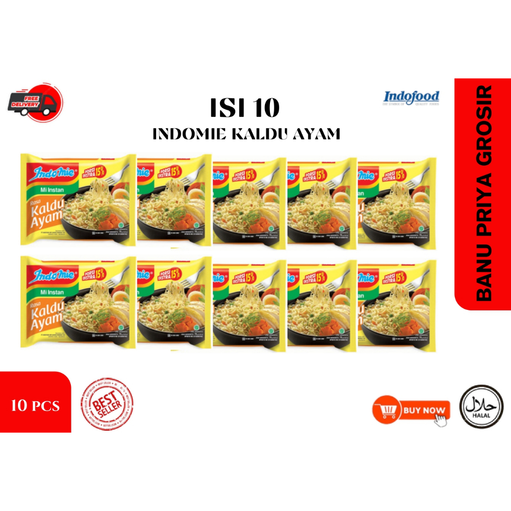 

Forcysn ( 10 Pcs ) Mie Indomie Goreng & Indomie Kuah All Varian
