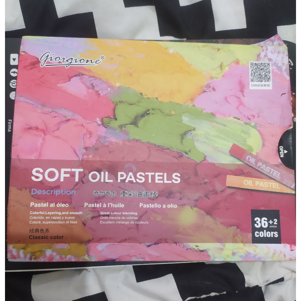 

Soft Oil Pastels Krayon Giorgione 36 Warna (Bonus 2 Warna Putih)
