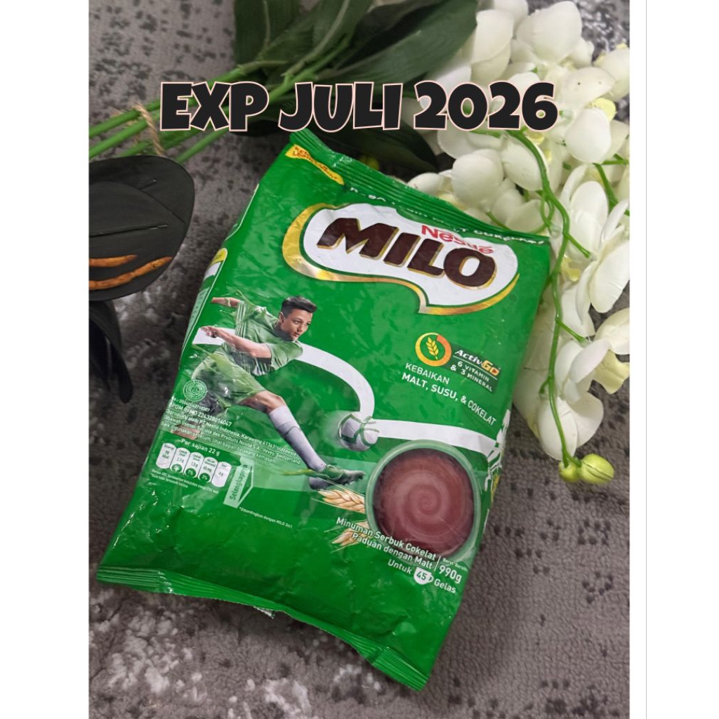 

ED 2026 JULI MILO ACTIV-GO Minuman Cokelat Berenergi Pouch 990g