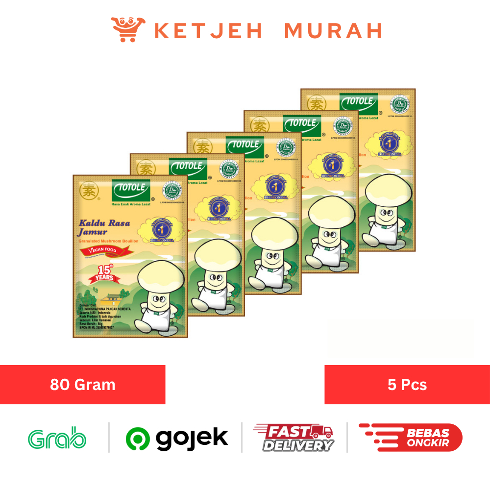 

Paket 5 Pcs Totole Kaldu Jamur Mokoching 80 Gram