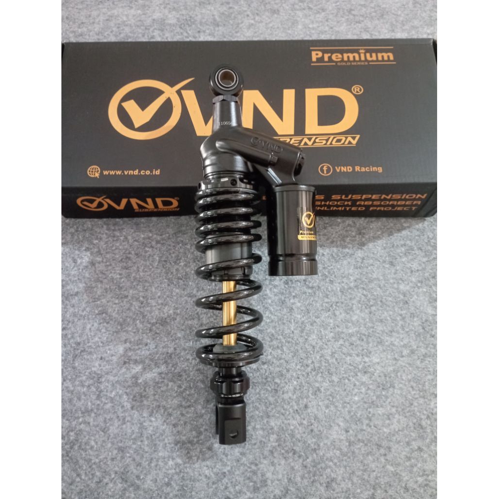 Shock VND AK111 330MM Beat Fi Scoopy Fi Vario Fi Black Hitam Original VND Racing