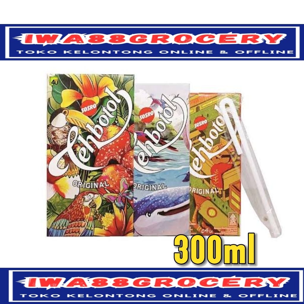 

SOSRO Teh kotak MINUMAN TEH 300ml 1Tpk