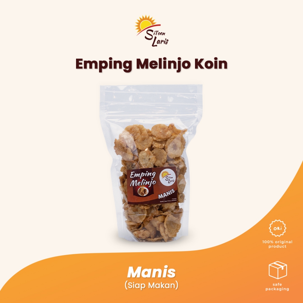 

Emping manis koin gula jawa SIAP MAKAN - kemasan kecil 100 gr