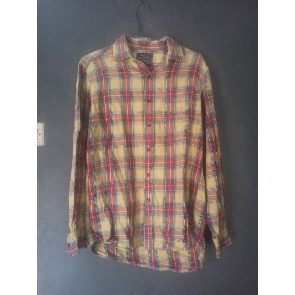 Kemeja Flanel Pria Uniqlo
