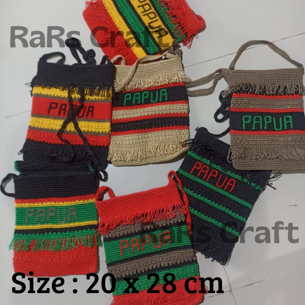 Tas Selempang Papua, Noken Papua, Tas Rajut Papua