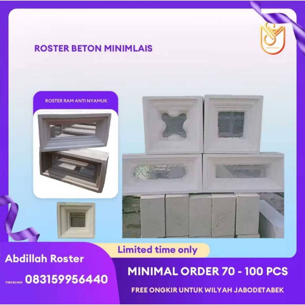 Roster ram kawat anti nyamuk Lubang angin modern Hiasan dinding minimalis Uk-15x30 cm