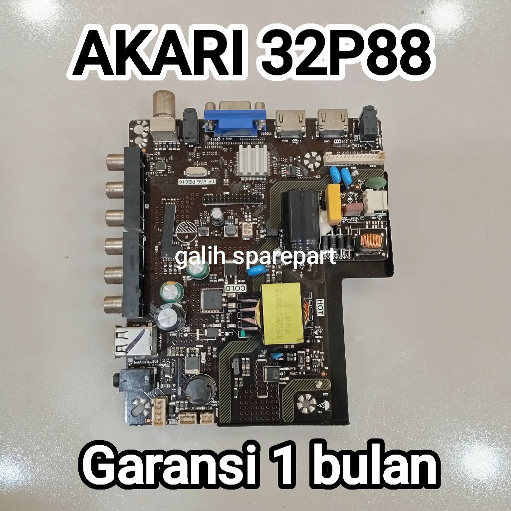 MAINBOARD TV AKARI 32P88 MB - MODUL - MOBO - MOTHERBOARD TV AKARI