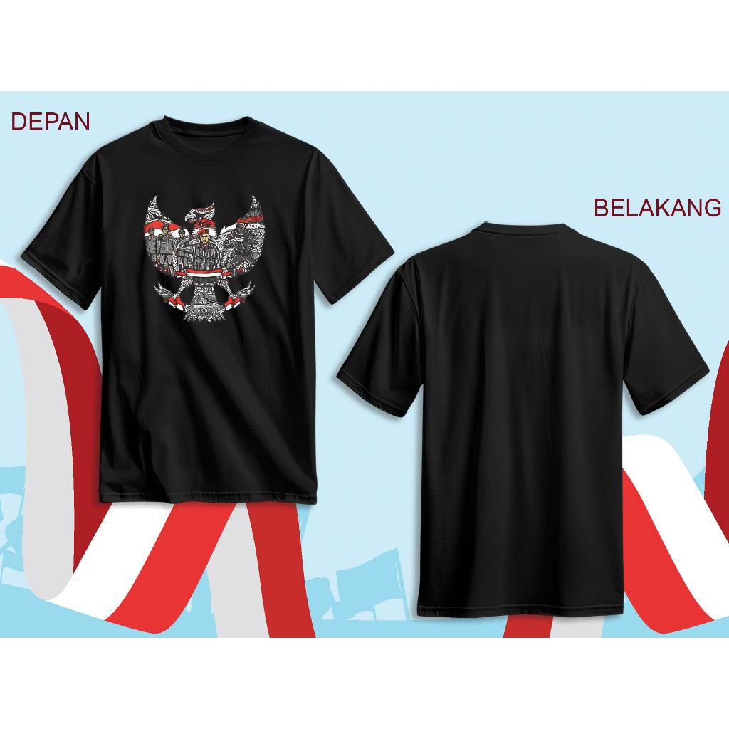 LuckZONE T-shirt | Kaos Atasan Pria | Wanita 17 Agustus Kemerdekaan Indonesia | Cotton Combed 30s