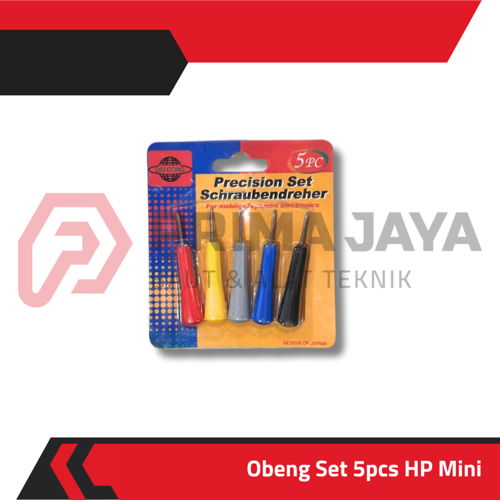 OBENG REPARASI HP SMARTPHONE MINI PRESISI SET 5 PCS