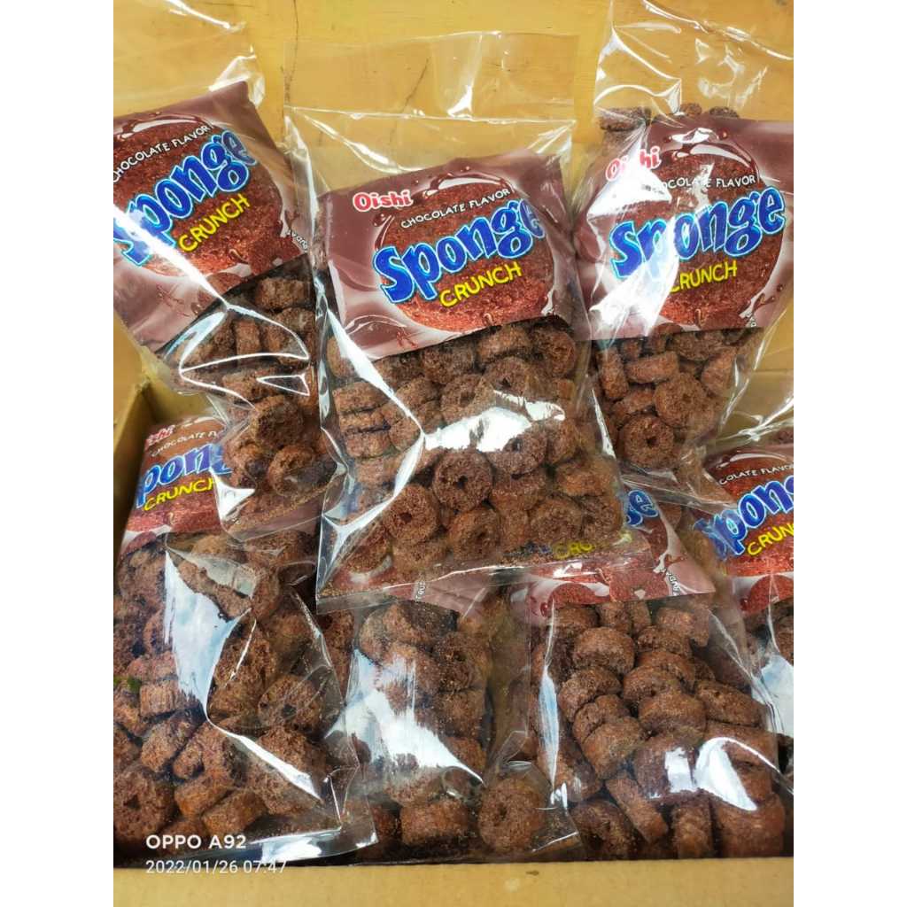 

SNACK OISHI SPONGE CRUNCHY COKLAT 250 GRAM