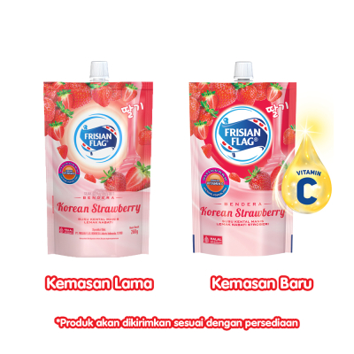 

[oddsolshop] pekanbaru/Frisian Flag SKM Korean Strawberry 260GR Susu Kental Manis Stroberi Bendera