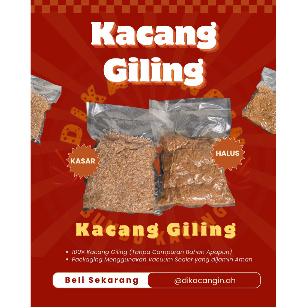 

Kacang Giling Bumbu Kacang Giling Kacang Murni Kacang Tanah Giling HALUS KASAR