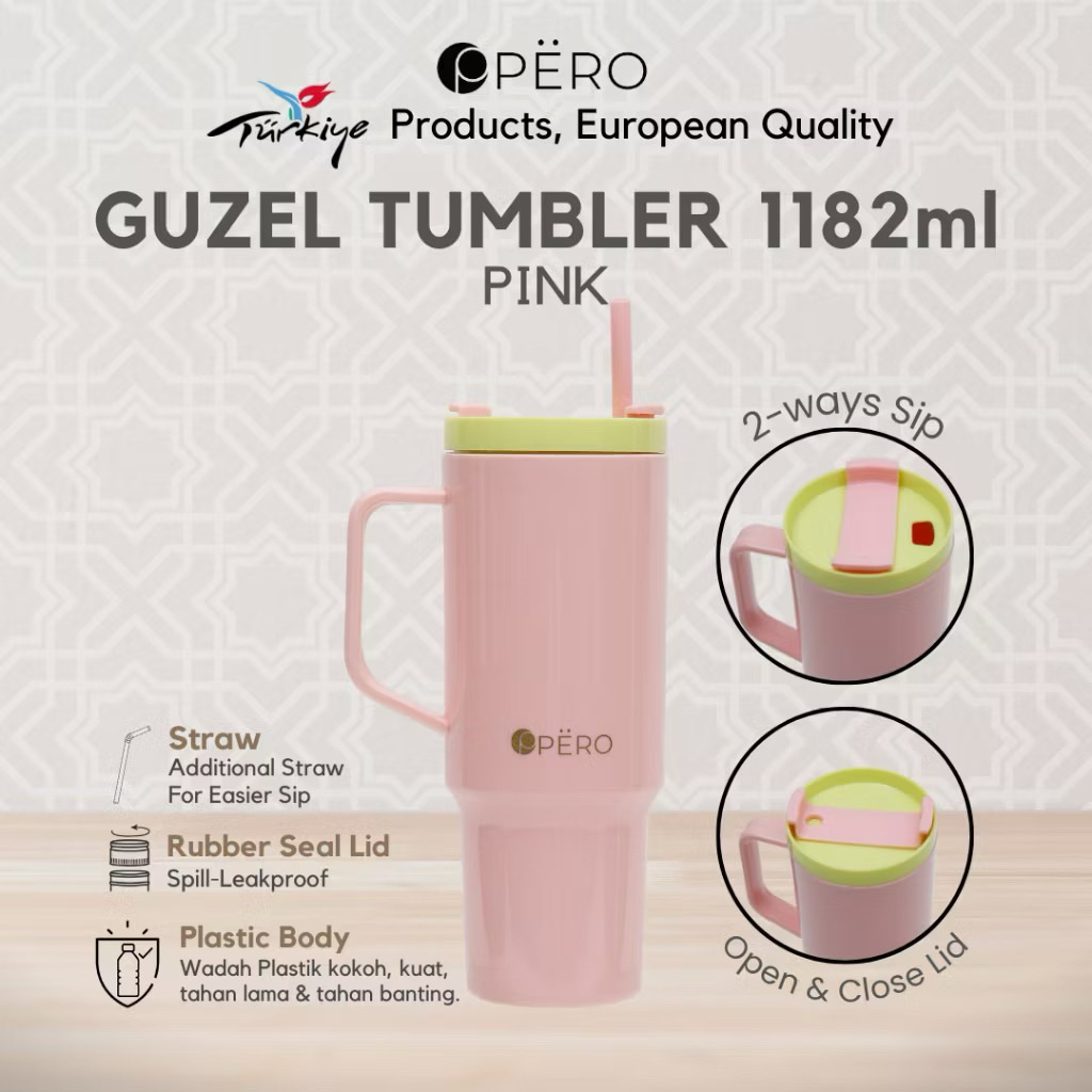 TUMBLR PERO 1182ml || TUMBLER PERO GUZEL ~|| PERO ELARA PLASTIC BOTTLE STAINLESS