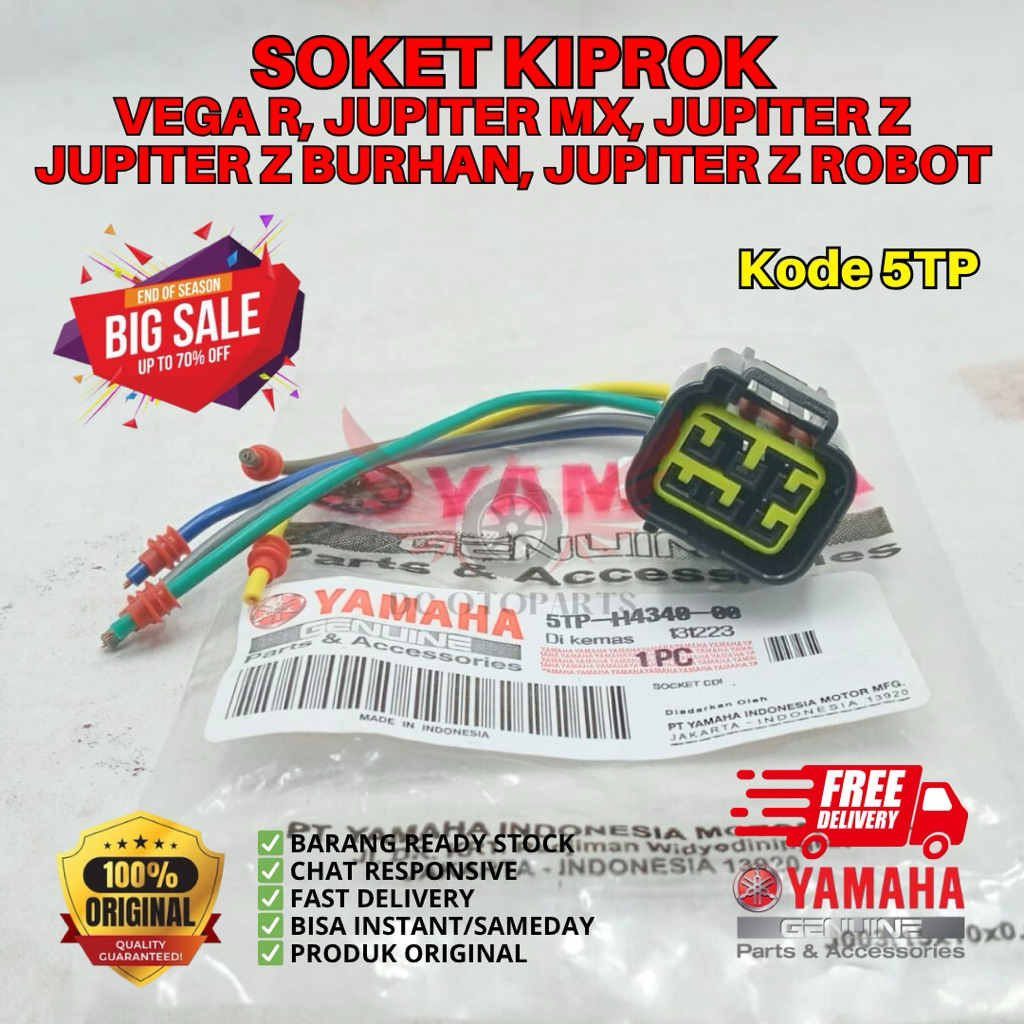 5TP SOKET KIPROK VEGA R ORIGINAL YAMAHA GENUINE PARTS, SOKET KIPROK JUPITER MX, SOKET KIPROK JUPITER