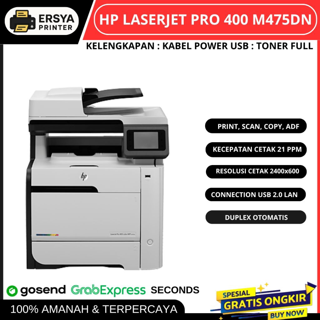 Printer rekomendasi percetakan HP LaserJet Pro 400 color MFP M475dn