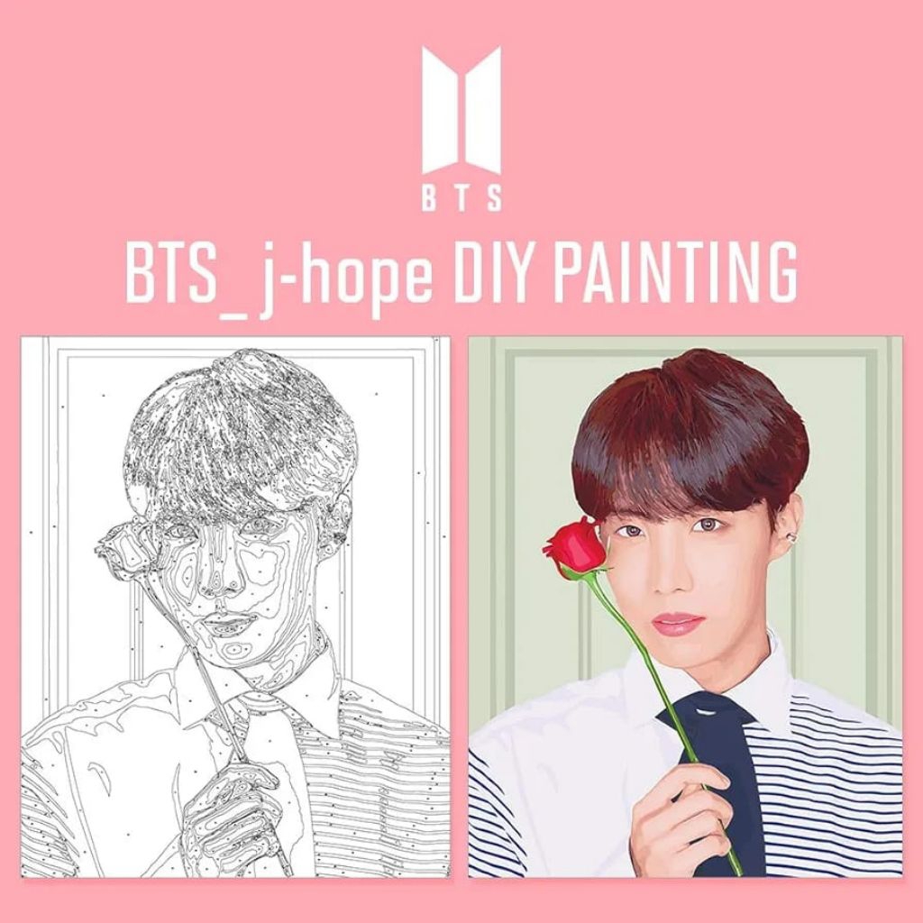 

BTS OFFICIAL DIY PAINTING JHOPE SEALED || BACA DESKRIPSI