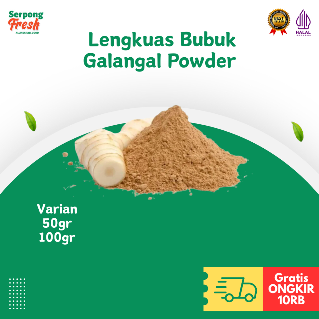 

Bumbu Rempah Lengkuas Bubuk Galangal Powder 50gr 100gr