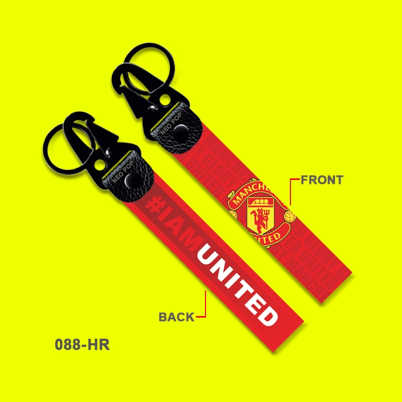 GANTUNGAN KUNCI PREMIUM LOGO MANCHESTER UNITED KEYCHAIN THE RED DEVILS AKSESORIS KEY CHAIN SEPEDA MO