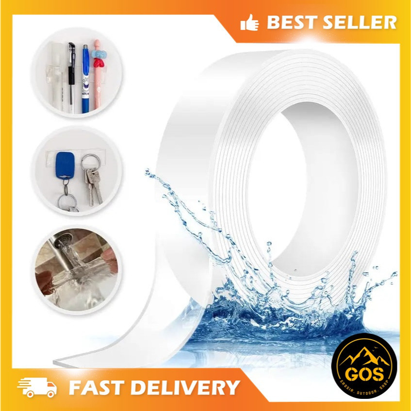 

Double Tape bening tape kecil bening ukuran 30mmx1mm