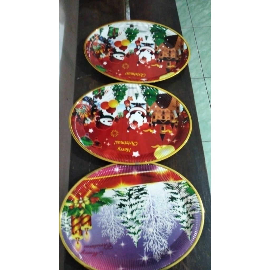 nampan cantik bundar mewah