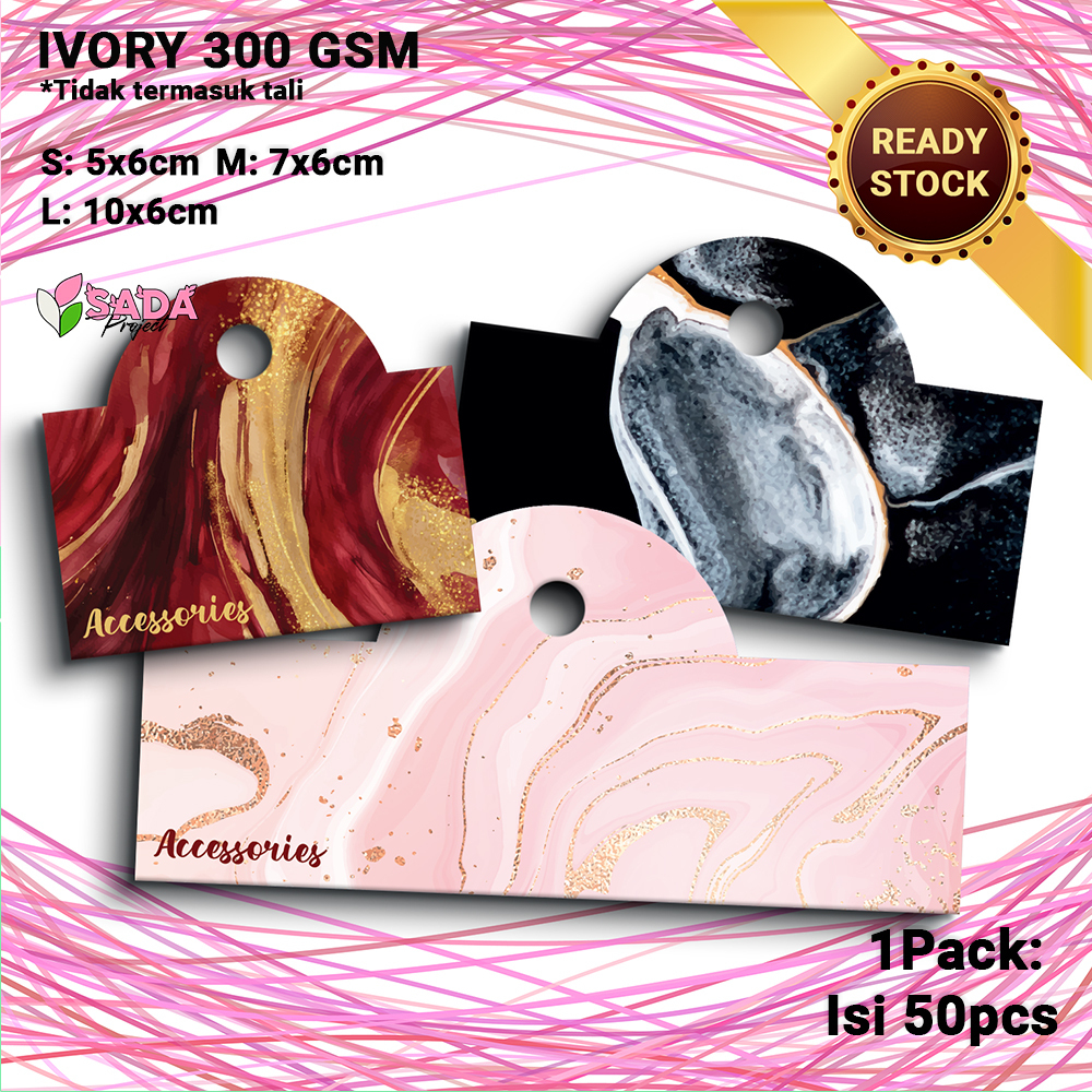 

Hang Tag Aksesoris Gantungan Label ACC (isi 50pcs)