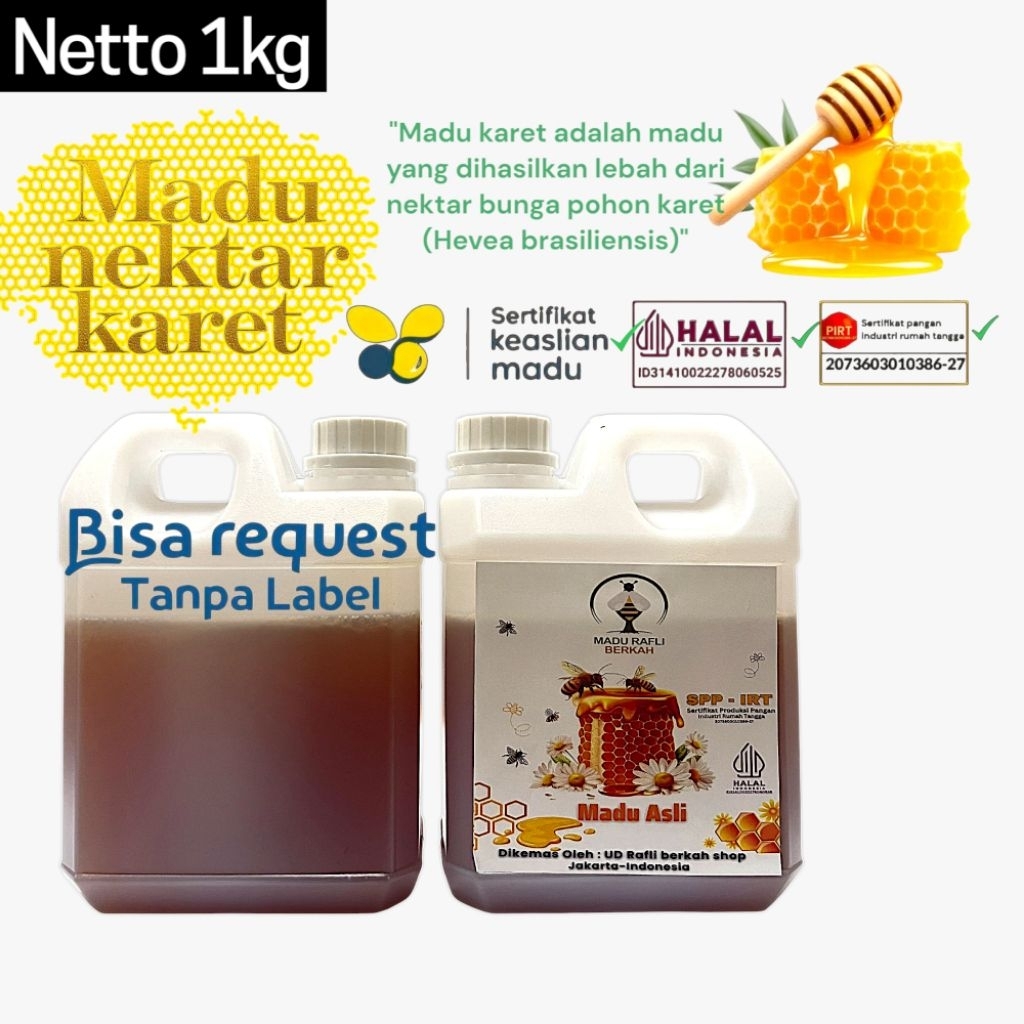 

Madu nektar bunga karet 1kg premium_sudah uji laboratorium tanpa campuran
