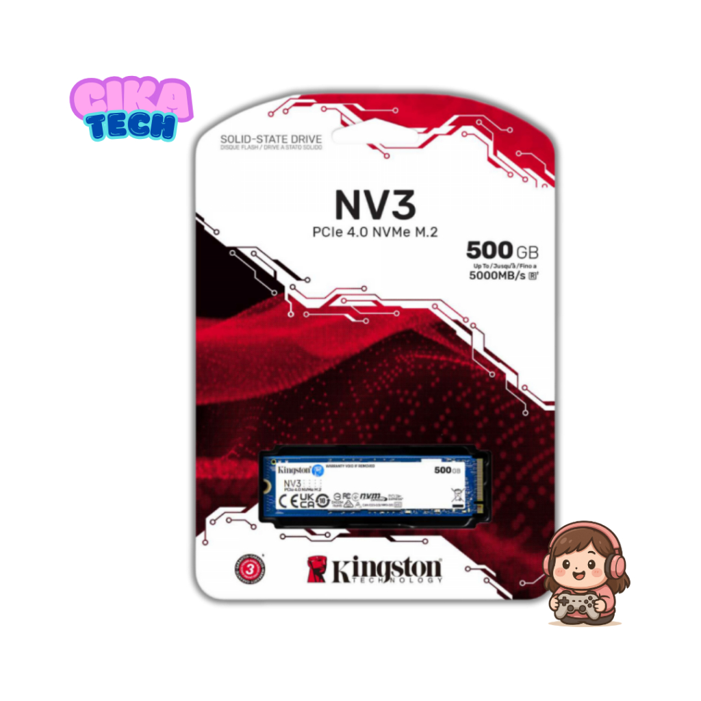 Kingston NVMe SSD NV3 500GB (SNV3S/500G) PCIe 4.0