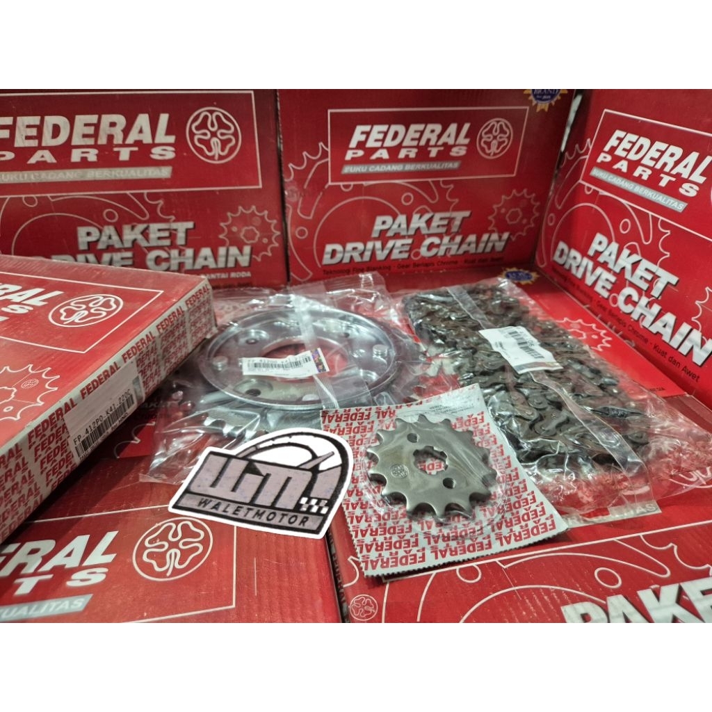 Gear Set FP-412P0-K41-220C Federal Original Paket Gir ,Gearset,Gir "SUPRA X 125 FI ( 2014) BLADE 125