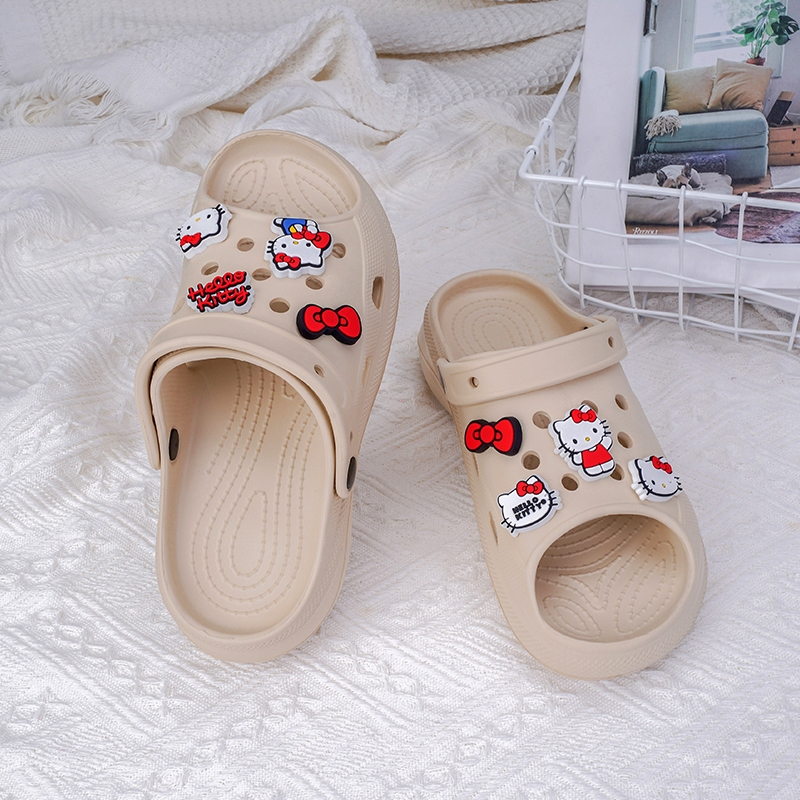 Easy Sandal Wedges Wanita Sandal Karet Wanita Terbaru Sandal Kodok Sepatu Karet Wanita Sandal Pesta 