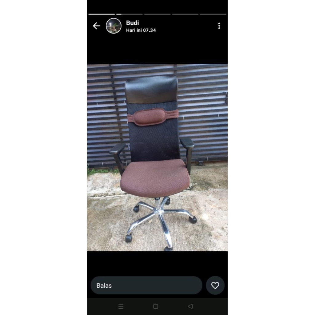 kursi kantor jaring merk savello