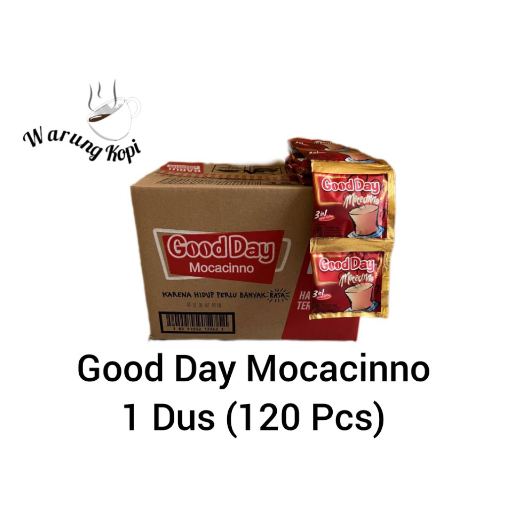 

Kopi Good Day Mocacinno Dus (120 Pcs)