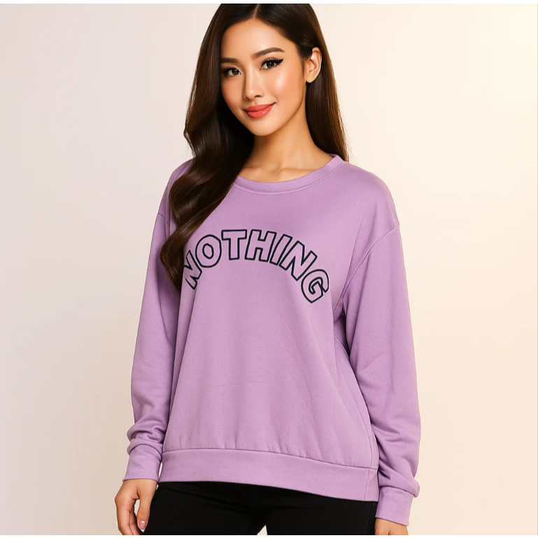 HARGA CUCI GUDANG Sweater OOTD / Baju Fashion UNISEX / Sweater OOTD kekinian Sweater Oversize Nothin