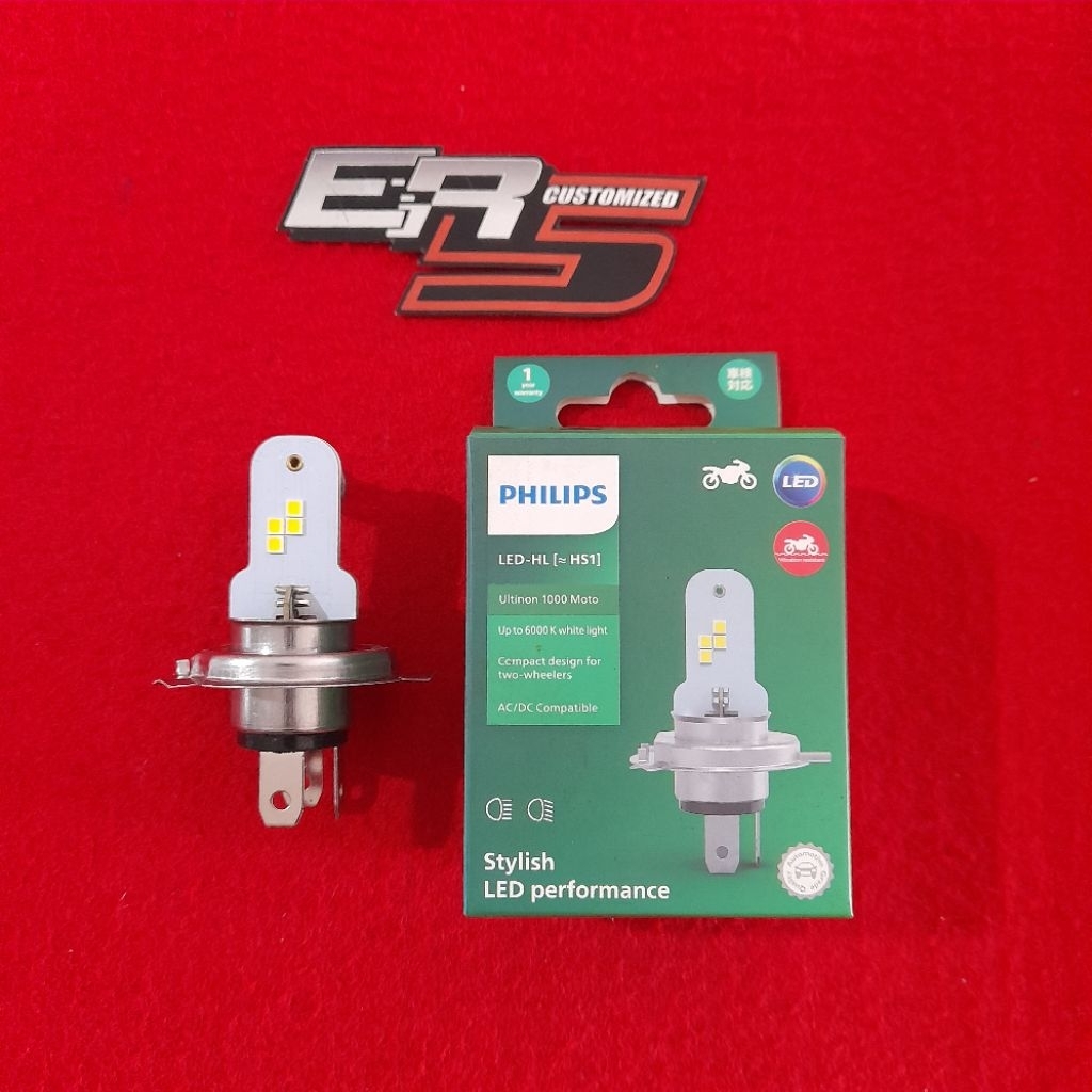 HID LED LAMPU DEPAN LED PHILIPS HS1 H4 AC/DC