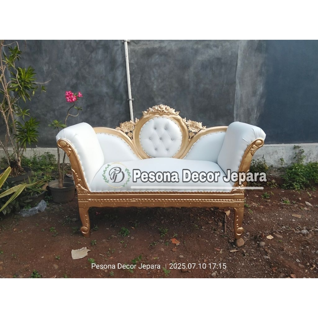 Kursi pelaminan mawar / Kursi pelaminan kayu jati / kursi pelaminan