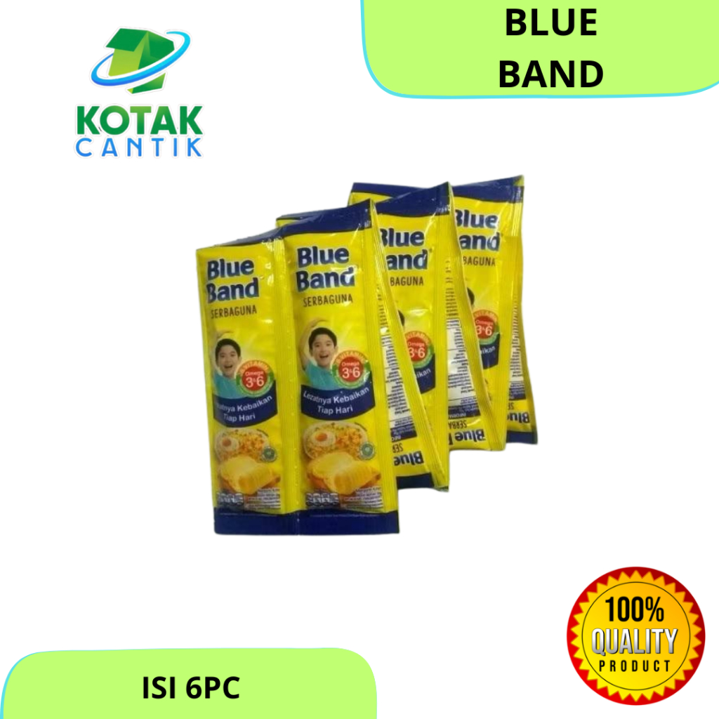 

[ SACHET 20gr isi 6pc ] BLUE BAND SACHET 20gr BLUEBAND MENTEGA SERBAGUNA RENTENG RENCENG
