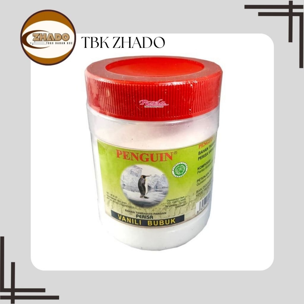 

vanili bubuk pinguin 60 gr dan 400 gr