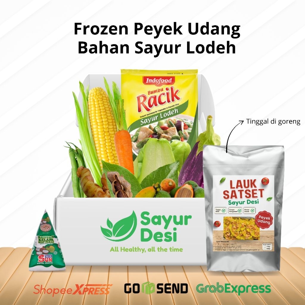 

Menu SatSet Sayur Desi | Frozen Peyek Udang & Bahan Sayur Lodeh