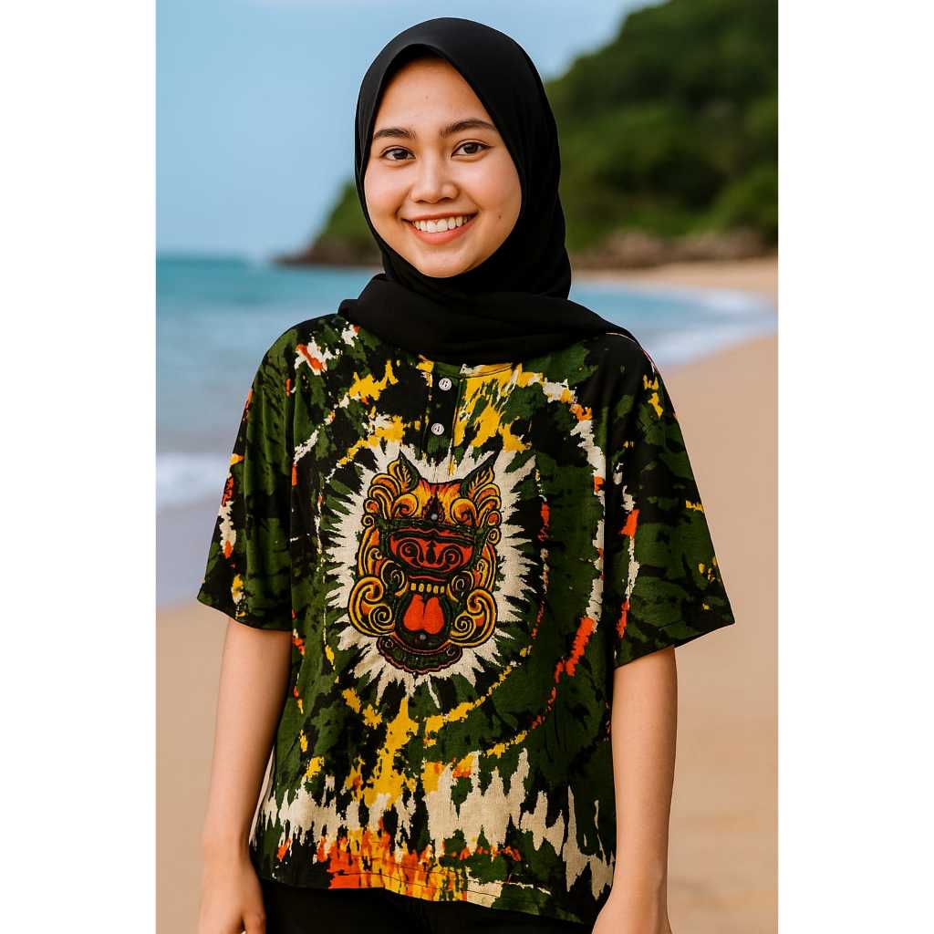 Baju Barong Dewasa Baju Bali Pria Wanita Baju Barong Bali Jumbo Kaos Pantai Baju Pantai Barong Jumbo
