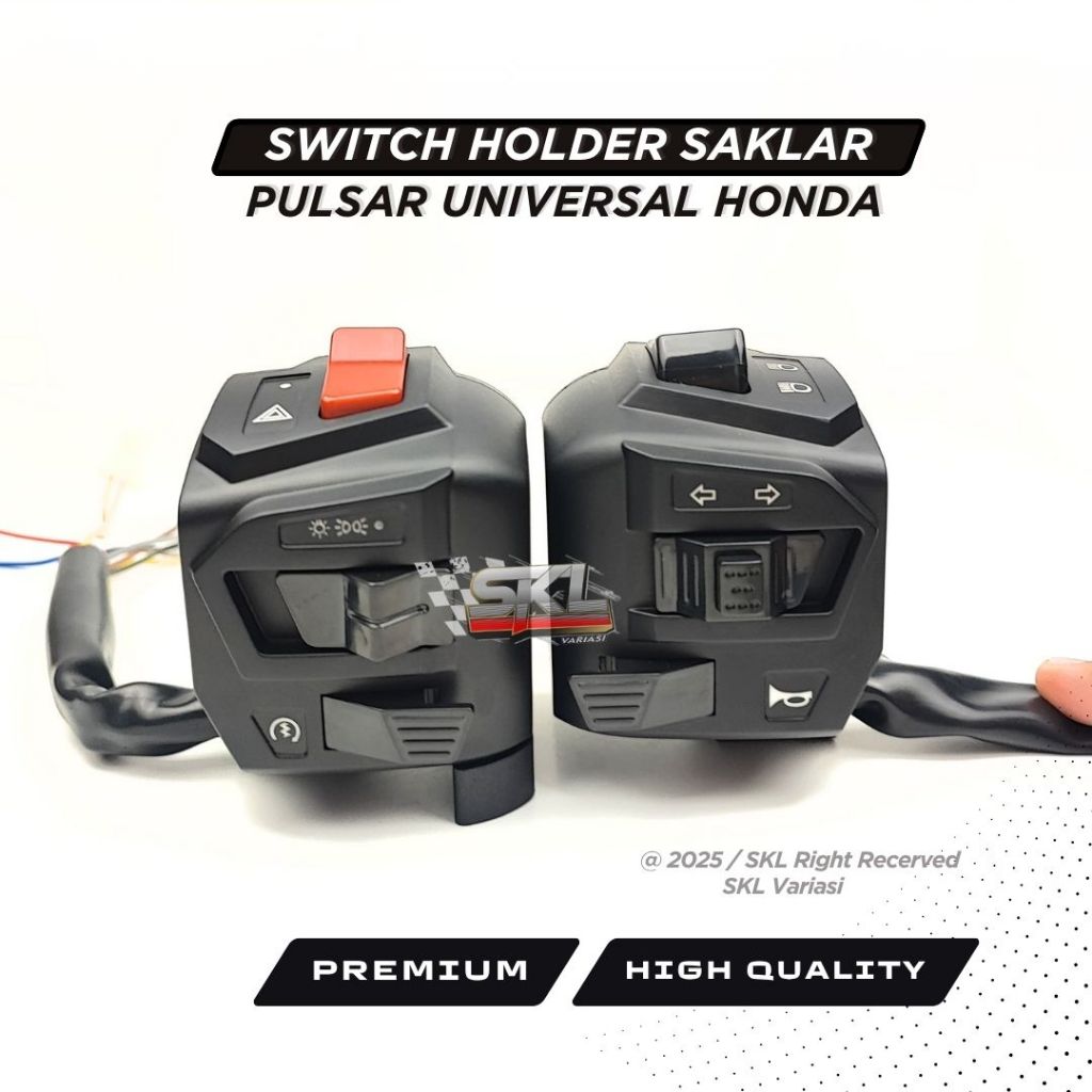 Switch Holder Saklar Tombol nyala biru Mirip original Pulsar Universal Motor PNP PCX 150 160 Nmac Xm