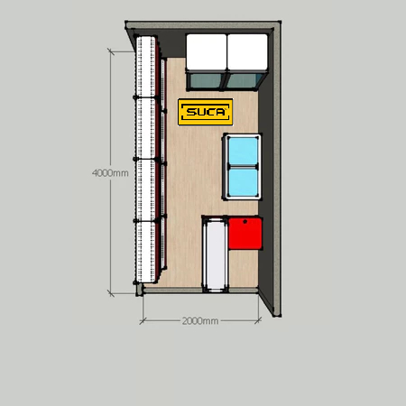 Rak Minimarket Paket Luas 2x4m