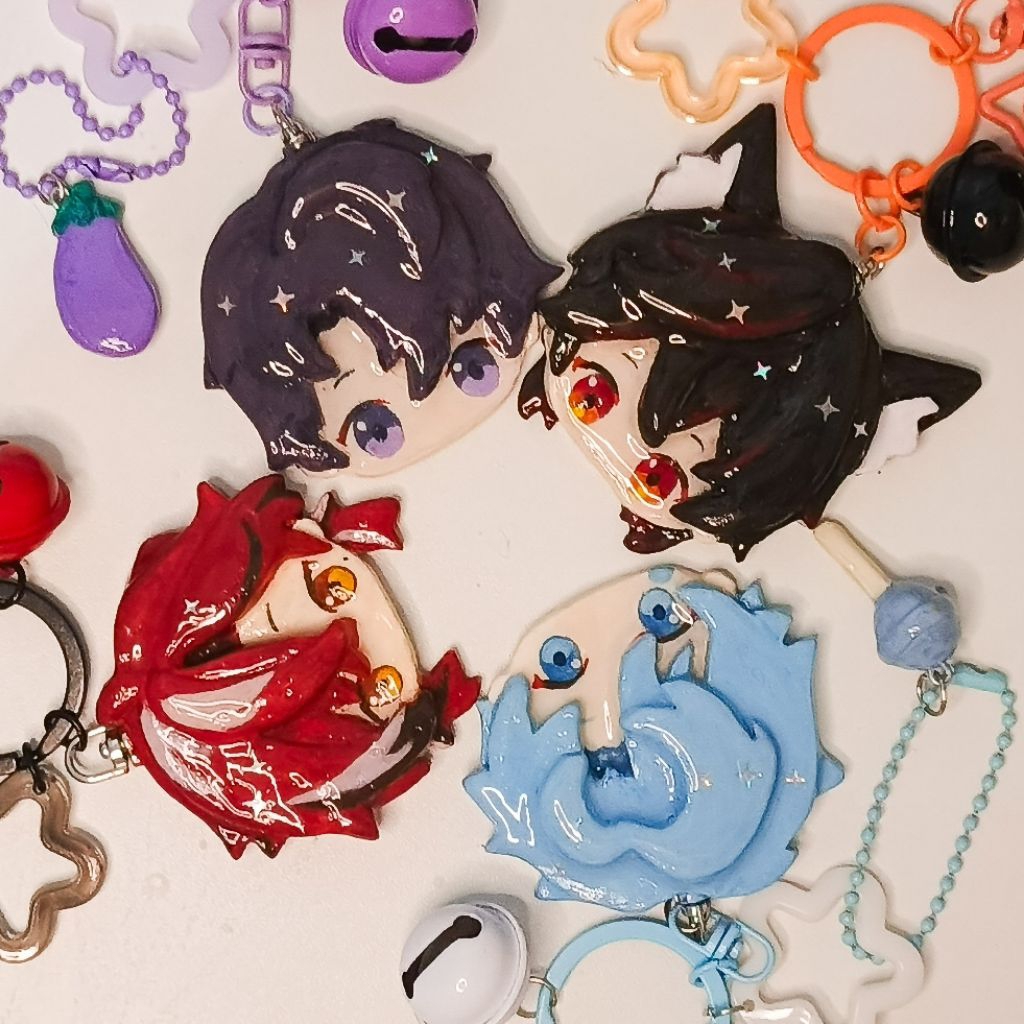 Handmade Clay SOL.4CE Edition - Souta Izumi Charm / Gantungan Kunci Clay Vtuber Souta Izumi / Mikazu