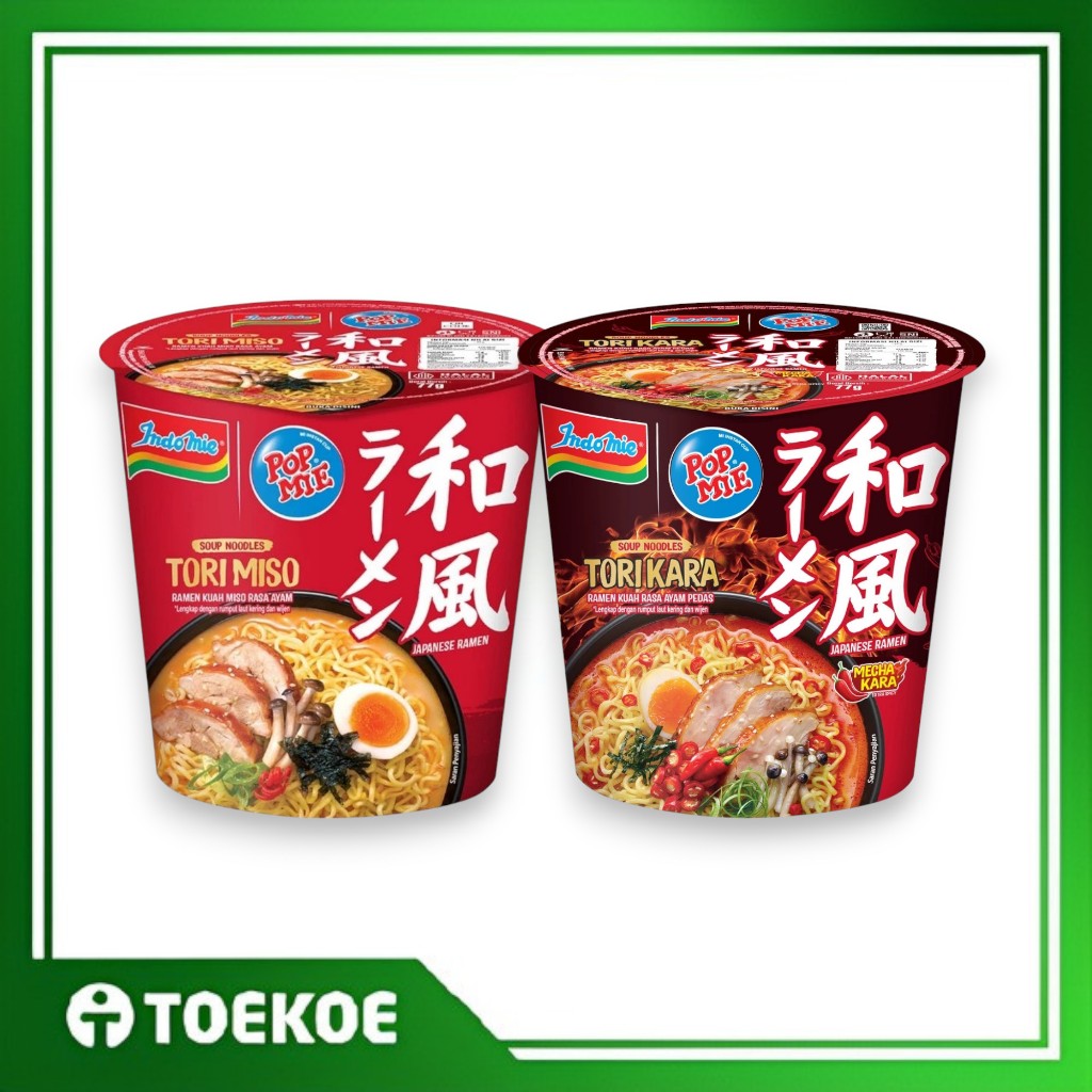 

TOEKOE Pop Mie Tori Kara Miso 70GR Ramen Series Mie Cup