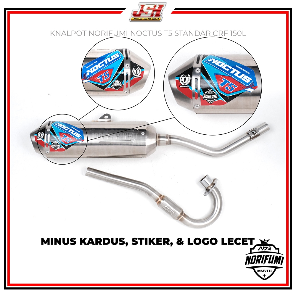 Knalpot Norifumi Noctus T5 Rv1 N4 Gridz Rocket 4 Torc Stainles Standar Bore Up Kompetisi