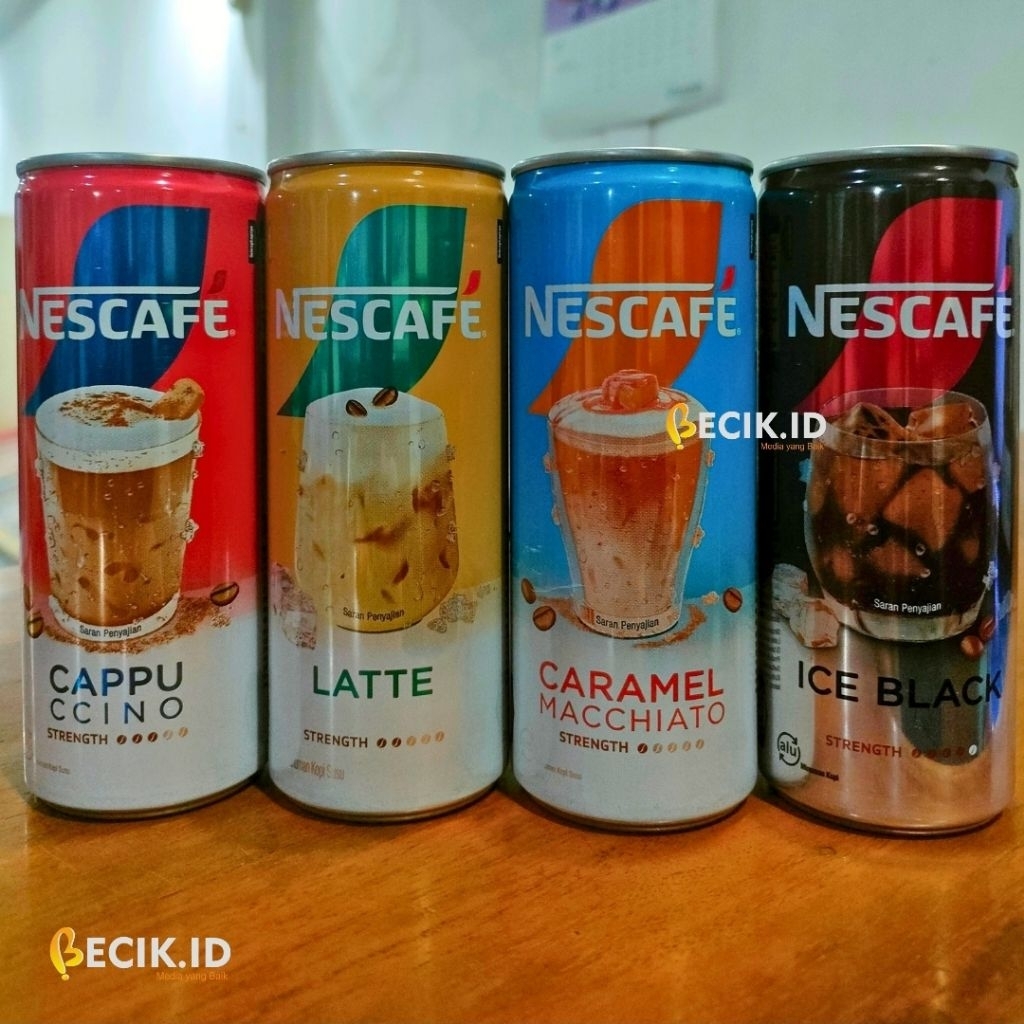 

NESCAFE Kaleng 220ml | Cappuccino Latte Caramel Ice Black