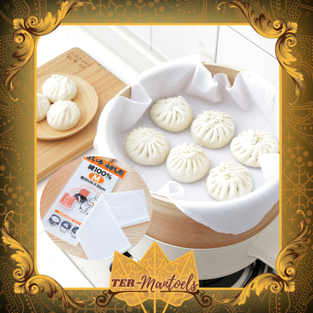 Kain Tatakan Kukusan Anti Panas / Kain Kukusan Bakpaou Anti lengket / Alas kukusan Serbaguna