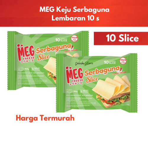 

MEG Keju Serbaguna Lembaran Isi 10 Slice Bungkus Hijau